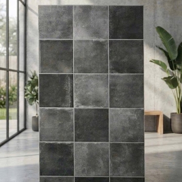 Gạch giả thẻ màu xám đen giả cổ 40x80 trung quốc