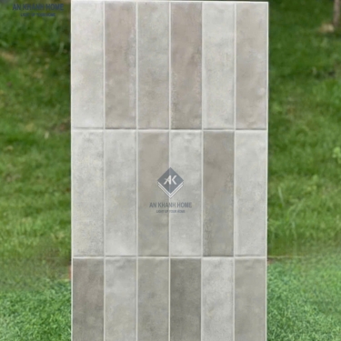Gạch giả thẻ ốp tường 40x80 mix màu hiệu ứng đậm nhạt