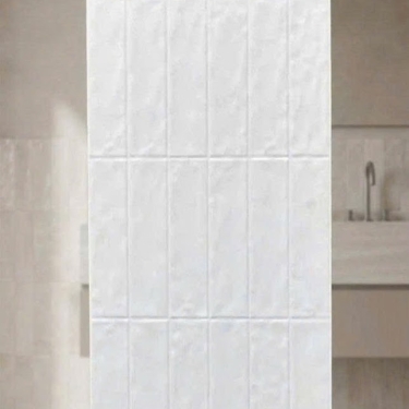 Gạch giả thẻ trắng sữa lượn sóng 40x80 trung quốc