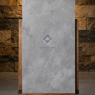 Gạch khổ lớn ấn độ 60x120 Velvet Grey mờ xám xi măng đậm