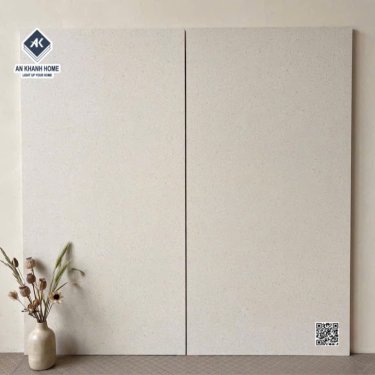 Gạch kis 60x120 terrazzo bề mặt mờ màu kem