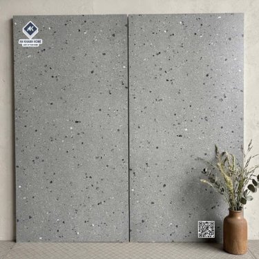 Gạch kis terrazzo 60x120 đá mờ màu xám