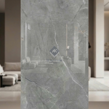 Gạch lát nền 60x120 ấn độ xám vân đá bóng kính