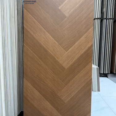 Gạch lát nền 60x120 màu nâu giả gỗ vân xương cá