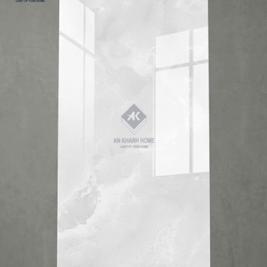 Gạch lát nền 80x160 bóng kiếng xám nhạt vân mây