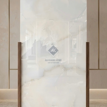 Gạch lát nền ấn độ 60x120 bóng kính kem vân đá sang trọng