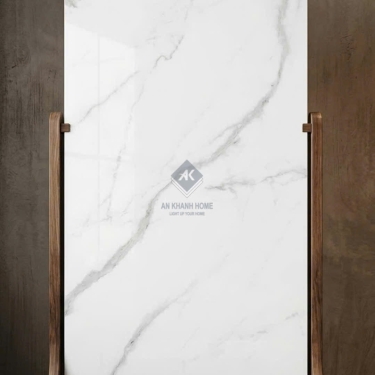 Gạch lát nền ấn độ 80x160 trắng vân đá xám Marble bóng kiếng