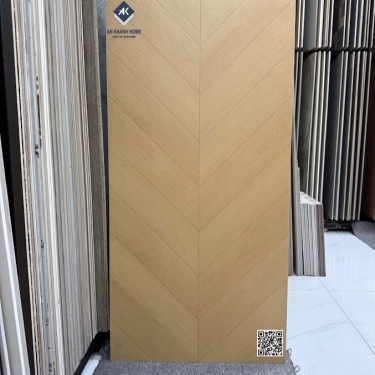 Gạch lát nền vân giả gỗ xương cá màu vàng 60x120cm