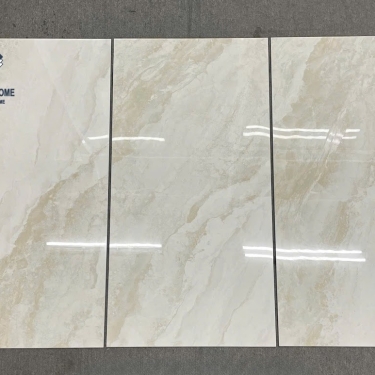 Gạch Malaysia 60x120 màu kem Alchemy vân đá Marble bóng kiếng
