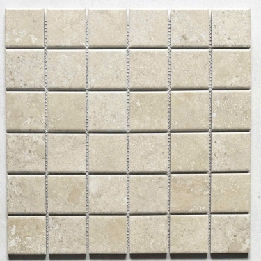 Gạch Mosaic màu vàng kem cổ điển sang trọng