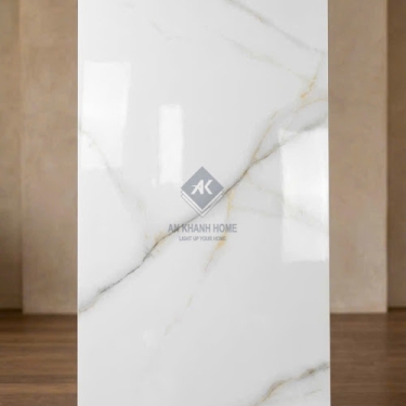 Gạch ốp lát ấn độ 60x120 bóng kính trắng vân vàng nhạt