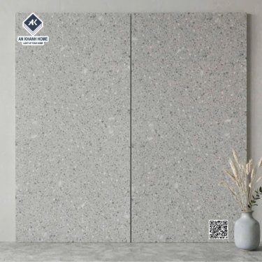 Gạch terrazzo xám nhạt 60x120 đá mờ kis cao cấp