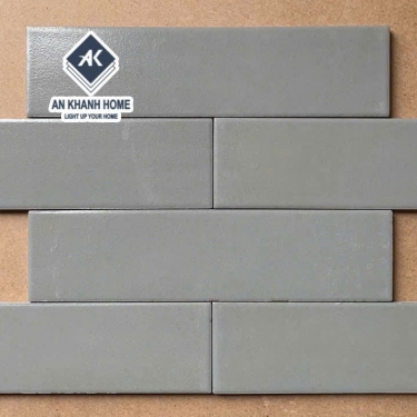 Gạch thẻ giả cổ trung quốc 6x24cm màu xám ốp tường trang trí