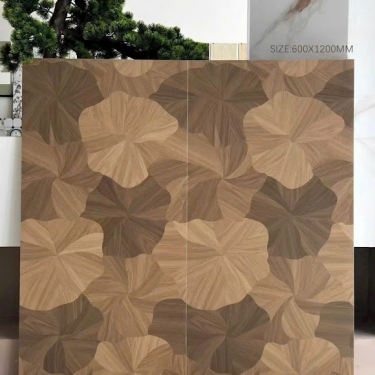 Gạch vân gỗ hoạ tiết lá sen 60x120 trung quốc