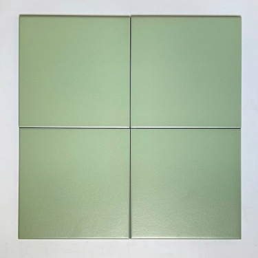 Gạch bông 20x20 màu xanh lá non không vân đơn sắc bề mặt mờ