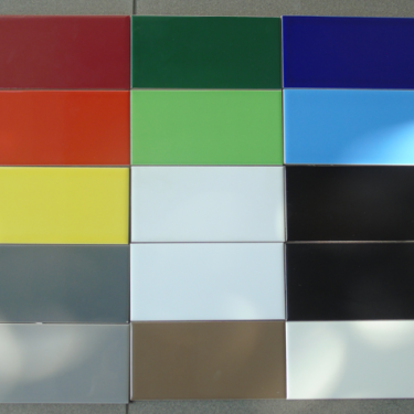 Tổng hơp thẻ 10x20 cm subway đơn sắc men bóng phẳng