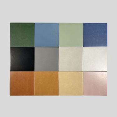 Bộ gạch bông màu đơn sắc 20x20 không vân bề mặt mờ