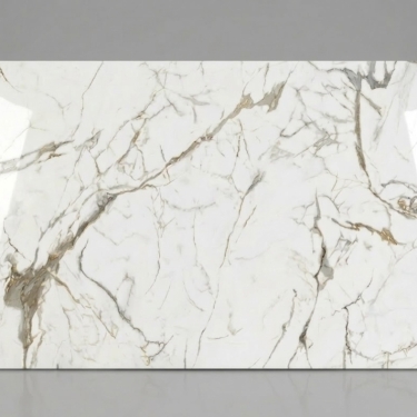 Đá nung kết 160x320 Calacutta Macchia màu trắng vân marle vàng bóng