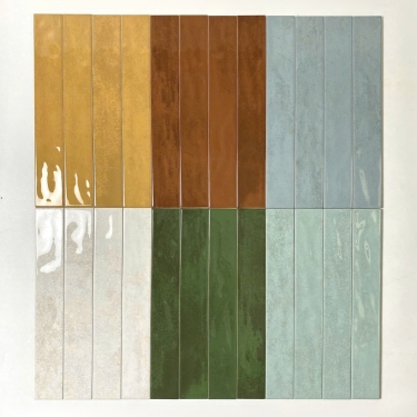 BST Gạch thẻ 6x40 cm xương men hiệu ứng loang bề mặt bóng