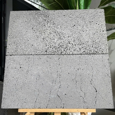 Đá ong xám 30x60 màu xám bề mặt lỗ đá tự nhiên ốp lát sân vườn