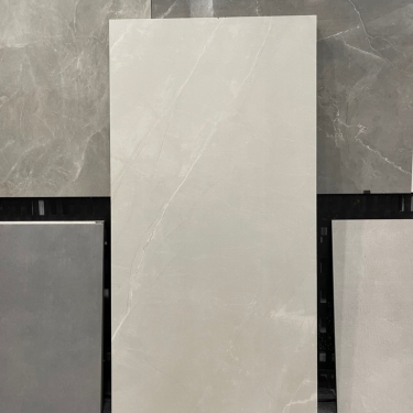 Gạch 60x120 Ấn Độ màu xám kem nhạt vân đá Armani Grey bề mặt mờ