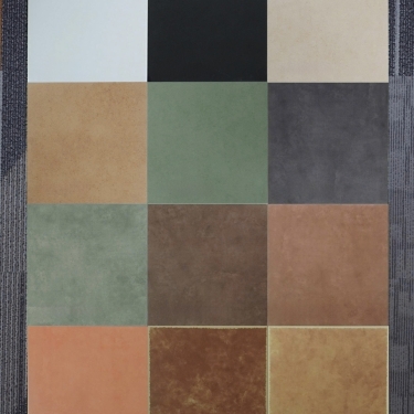 Bộ gạch bông màu đơn sắc 30x30cm không vân bề mặt mờ