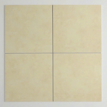 Gạch bông đơn sắc 30x30 màu kem vàng nhạt vân xi măng bề mặt mờ