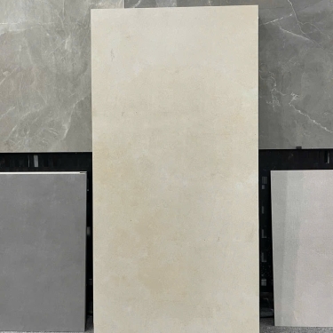 Gạch 60x120 Ấn Độ màu kem vân hiệu xi măng loang bề măt mờ