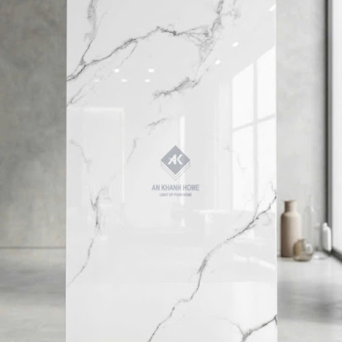 Mẫu gạch khổ lớn ấn độ 60x120 trắng vân đá bóng kính