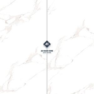 Gạch Ấn Độ 60x120 Trắng Vân Khói Nhạt Smoke White Bề Mặt Bóng