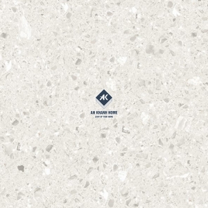 Gạch Ấn Độ 60x60 Terrazzo Xám Alps Bianco Bề Mặt Carving