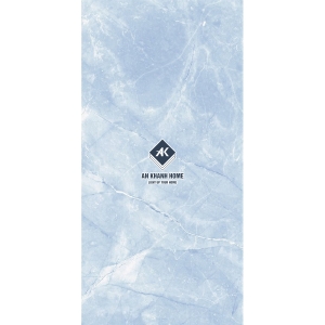 Gạch Ấn Độ 60x120 Màu Xanh Nhạt Melody Dark Grey AK 12026 Bề Mặt Bóng