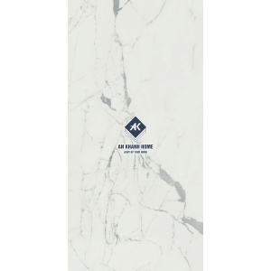 Gạch Italia - Gạch Ý 75x150 Màu Trắng Statuario Bề Mặt Bóng