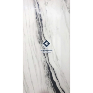 Gạch Ấn Độ 120x240 AVA-2404 Màu trắng vân đá panda Bề Mặt Bóng