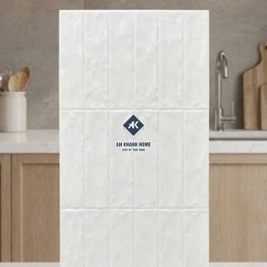 Gạch 40x80 porcelain đá giả thẻ trắng lượn sóng