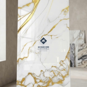 Gạch 60x120 trắng cẩm thạch vân đá vàng kim sang trọng siêu bóng