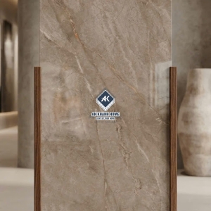 Gạch ấn độ 60x120 bóng kính nâu vân đá sang trọng