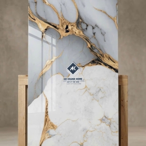 Gạch ấn độ 60x120 vân đá trắng xanh vân nhũ vàng đẹp siêu bóng