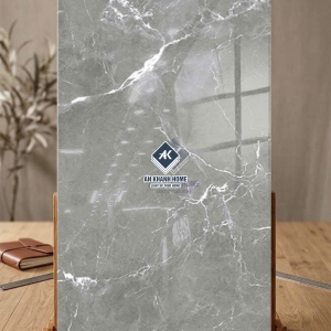Gạch ấn độ 80x160 xám vân đá Marble bóng kiếng