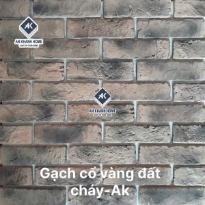 Gạch bê tông chămpa giả cổ vàng đất cháy