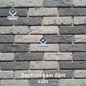 Gạch bê tông giả cổ xám đậm xám