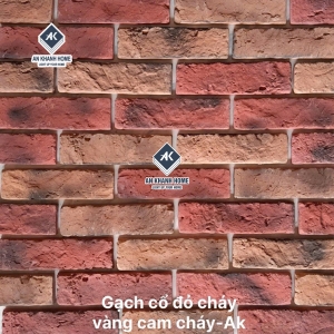 Gạch bê tông màu cổ đỏ vàng cam cháy