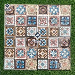 Gạch bông 30x30 bề mặt mix hoa văn nổi 3D