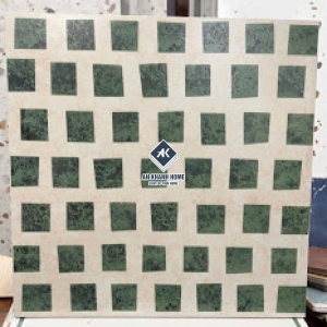 Gạch bông 30x30 giả cổ hoạ tiết xanh trắng