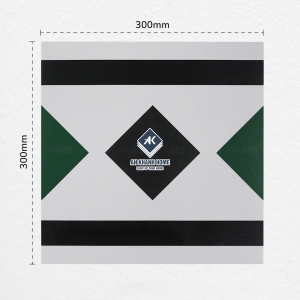 Gạch bông hình thoi viền xanh đen 30x30cm