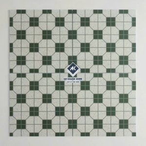 Gạch bông hoa văn xanh 30x30cm giả cổ