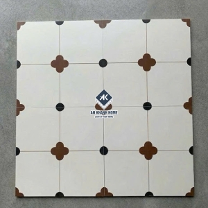 Gạch bông men mờ 40x40 hoạ tiết hoa văn cổ điển