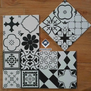 Gạch bông mix hoa văn 30x30 đá porcelain