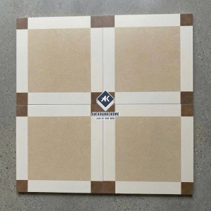 Gạch bông trang trí 40x40 màu kem nâu cổ điển