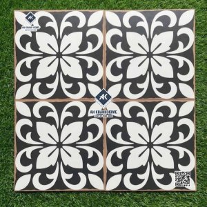 Gạch bông trung quốc 30x30 cổ điển họa tiết đen trắng